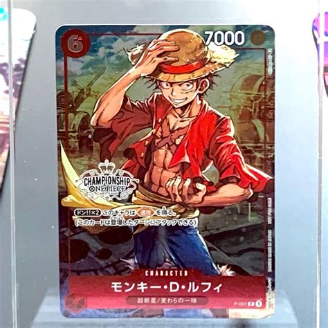 One Piece Card Game Championship Luffy Limited Promo One Piece Tcg