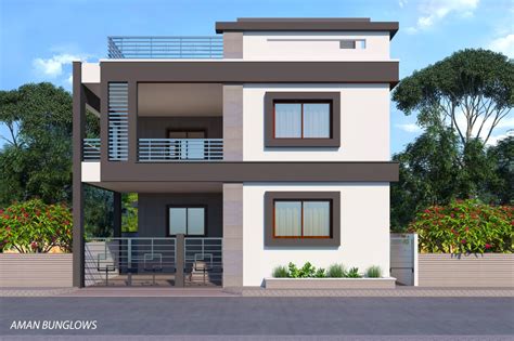 34 X 40 East Face 3 Bedroom Duplex House Plan With 3d Front Elevation