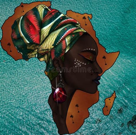 Africa Illustration Style Color Graphics Art Stock Illustration
