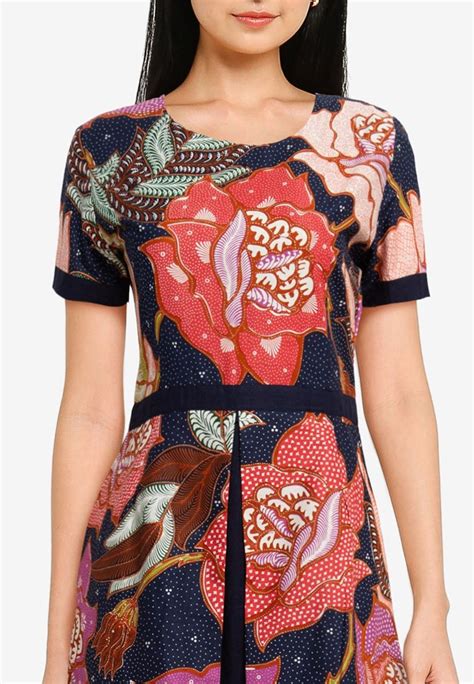 Batik Dress Batik Print Elegant Design Batik Premium Dress Etsy