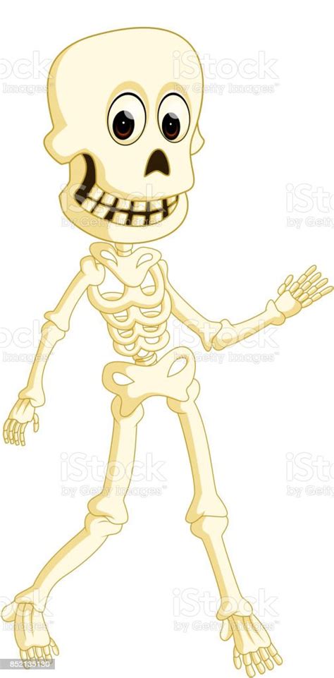 Cartoon Funny Human Skeleton Dancing Stock Illustration Download Image Now Anatomy Autumn