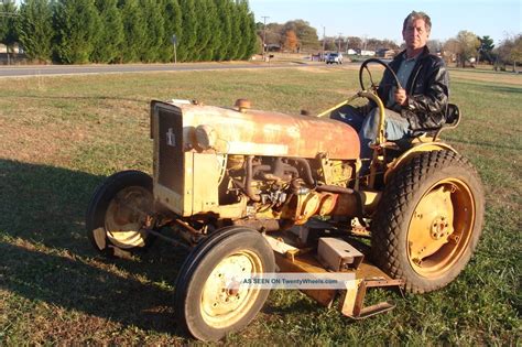 1965 International Cub Lowboy W 5 Ft Woods Belly Mower