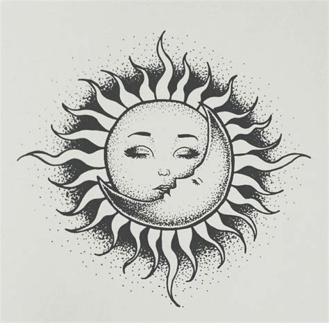 Sun And Moon สอนวาดรูป ภาพศิลป์ ดวงอาทิตย์ In 2022 Sun Tattoos