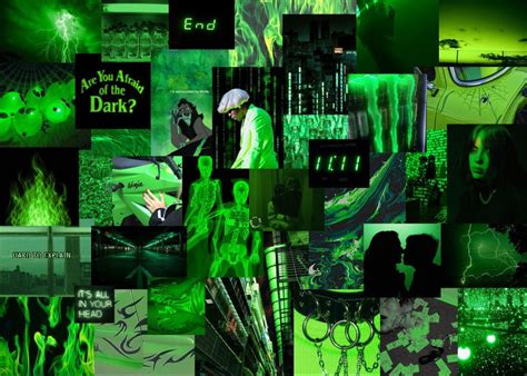 Black And Neon Green Wallpaper Aesthetic Black And Neon Green