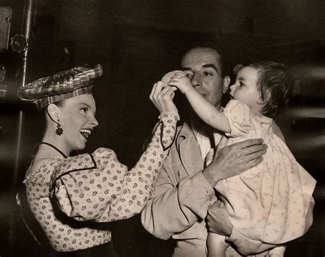 Judy Garland On Set With Vincente Minnelli And Baby Liza During The Filming Of The Pirate
