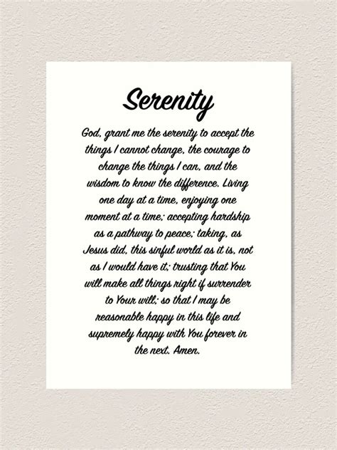 Printable Serenity Prayer That Are Dashing Williams Blog