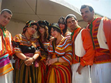 Algerian Folk Clothing From Different Regions Of The Country