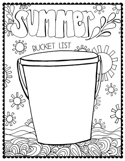 14 Best Images Of Bucket List Worksheet Printable Summer