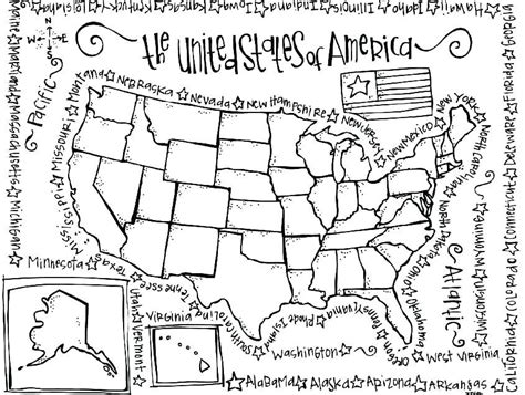 It is really not simply the monochrome and color edition. united states symbols printables state symbols coloring ...
