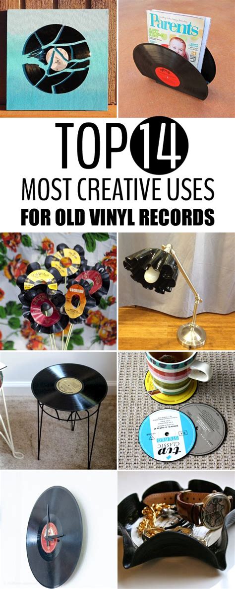 Top 14 Most Creative Uses For Old Vinyl Records Record Crafts Vinyl
