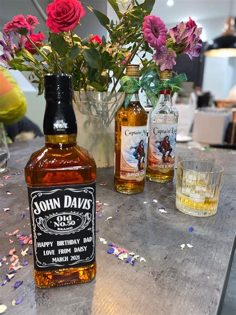 Personalised Jack Daniels Bottle Label 350ml 700ml 1 Etsy