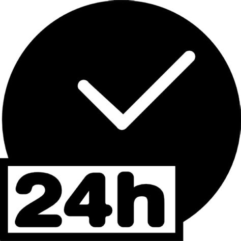 24 Hour Clock Icons Free Download