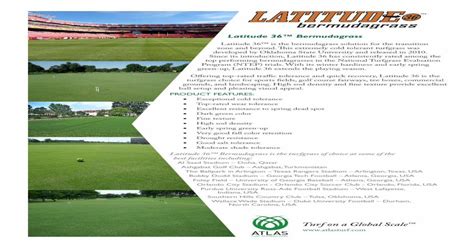 Platinum Te Paspalum Latitude 36™ Bermudagrasslatitude 36™ Bermudagrass