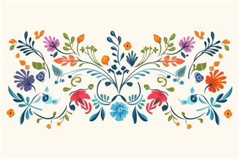 Premium Ai Image Mexican Folk Art Style Vector Greeting Card Or
