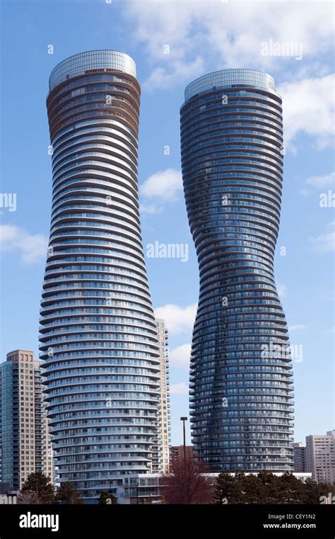 The Absolute World Condominium Towers In The City Center Of Mississauga