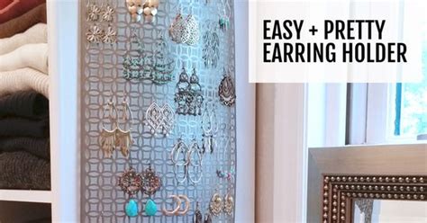 Make This Diy Hanging Earring Holder In 10 Minutes Or Less Keeps Your