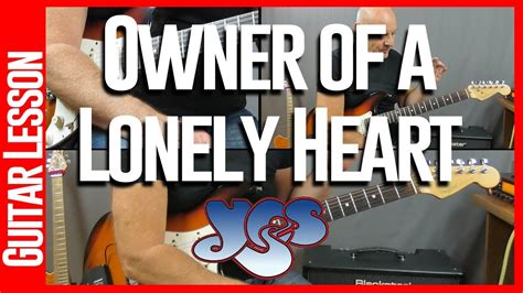 yes owner of a lonely heart guitar lesson youtube
