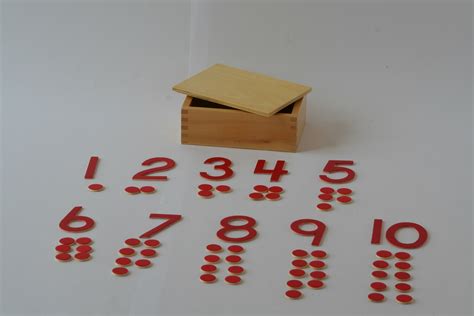 Cut Out Numerals And Counters Montessori Pre School Supplies