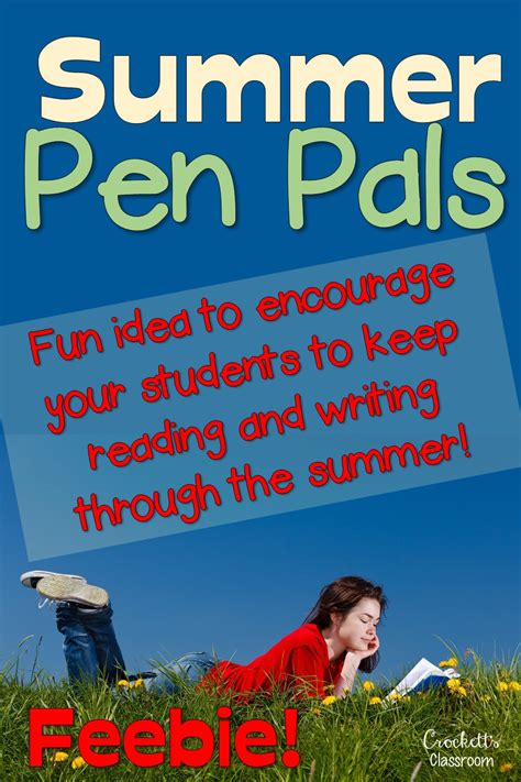 Summer Pen Pals Crocketts Classroom