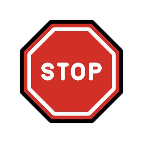 Stop Sign Emoji Clipart Free Download Transparent Png Creazilla
