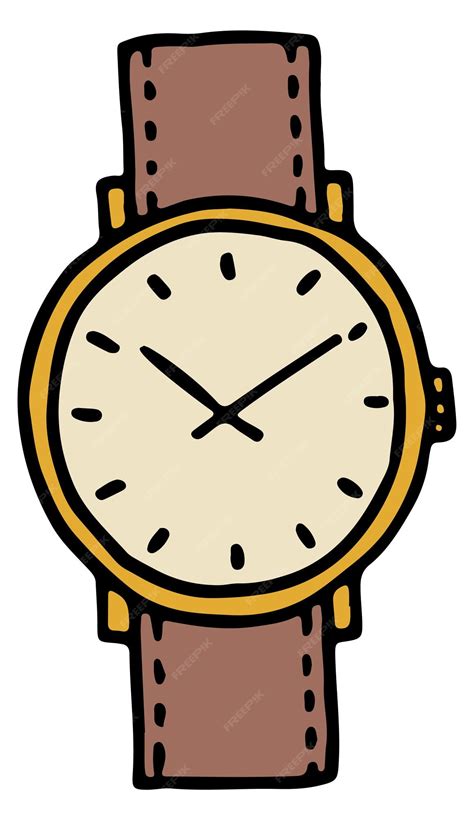 Premium Vector Vintage Wrist Watch Icon Retro Hand Clock
