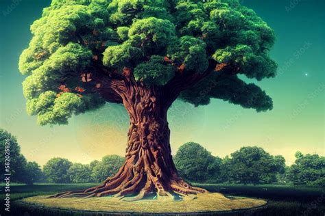 Illustrazione Stock Tree Of Life Spiritual Tree World Tree Cosmic