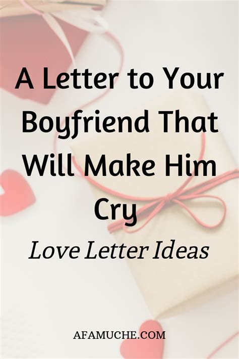 Dear Boyfriend A Letter To Express My Love For You Free Sample