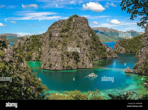Kayangan Lake Or Blue Lagoon Coron Island Philippines Stock Photo Alamy