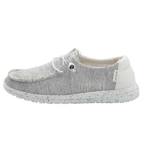 Hey Dude Shoes Womens Wendy Sox Shoes In Stone White 121410705 Gliks