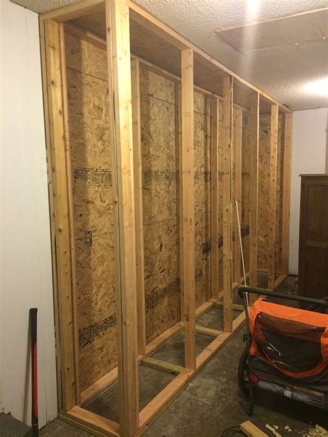 The diy garage shelves are 6 feet long, 16 inches deep and 75.5 inches tall. How to Plan & Build DIY Garage Storage Cabinets