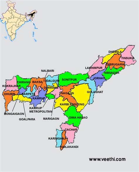 Assam About Assam Veethi India Map India World Map