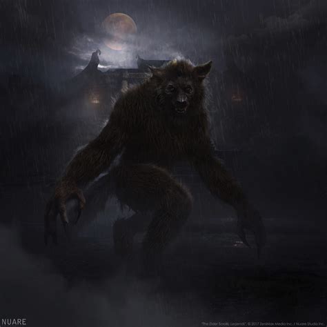 The Elder Scrolls Legends Companions Werewolf By Tyler Thull Werewolf