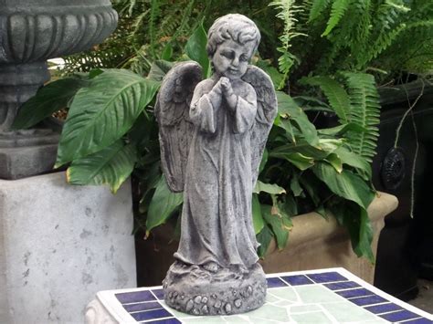 Angelique Garden Concrete Statue Cement Religious Figurine