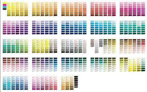 Printable Pantone Color Chart Online A Visual Reference Of Charts