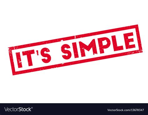 It S Simple Rubber Stamp Royalty Free Vector Image