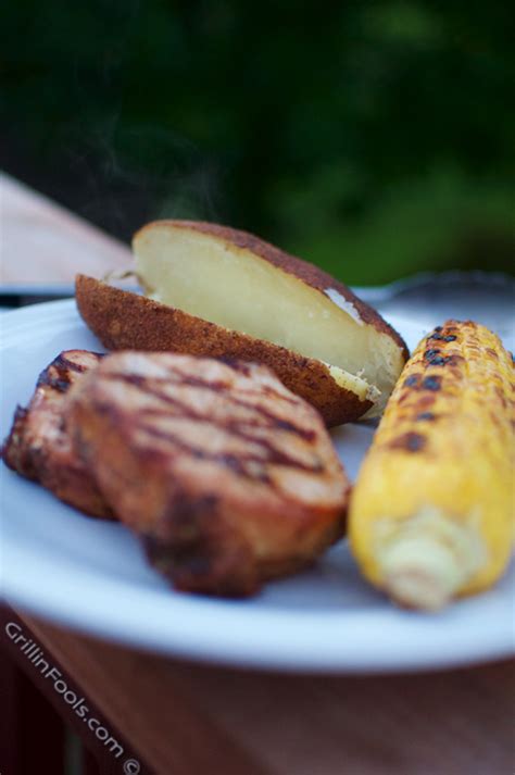 Cover and grill, turning the potatoes occasionally, until the potatoes are tender and can be easily pierced with a paring knife (or has an internal temperature of 205ºf), 45 minutes to 1 hour. Baked Potatoes on the Grill | GrillinFools