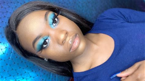 Ocean Sky Blue Eyeshadow Makeup Tutorial Youtube