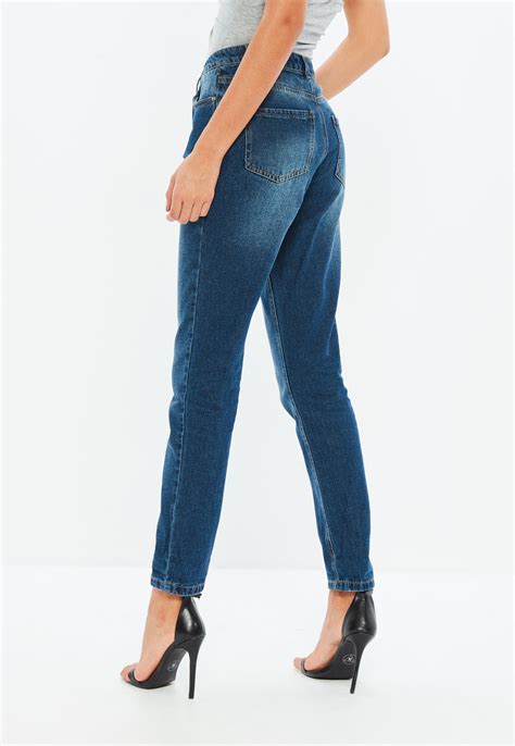 Blue Riot High Rise Mom Jeans Missguided