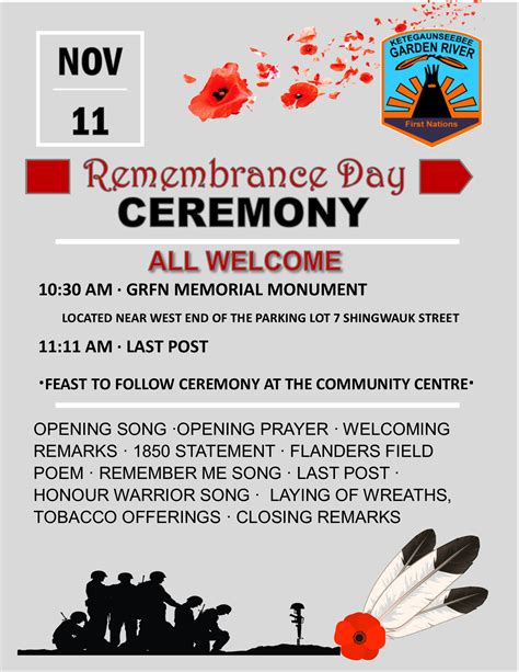 Remembrance Day Ceremony Garden River First Nation
