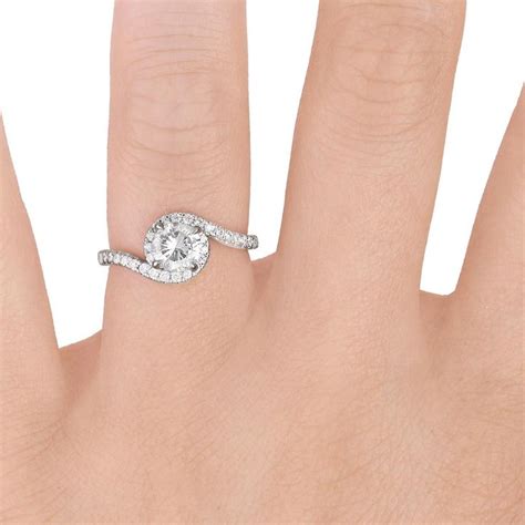 18k White Gold Venus Diamond Ring 14 Ct Tw Whimsical Ring Rings