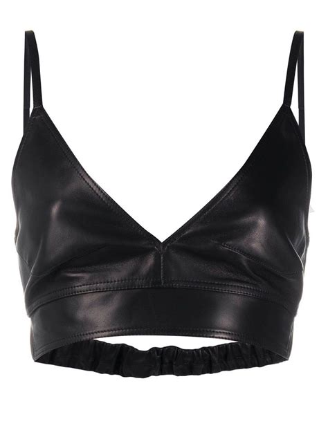 Leather Crop Top Leather Corset Black Leather Faux Leather Online
