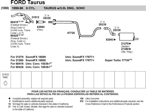 2002 Ford Taurus Exhaust System Diagram Diagram Resource Gallery