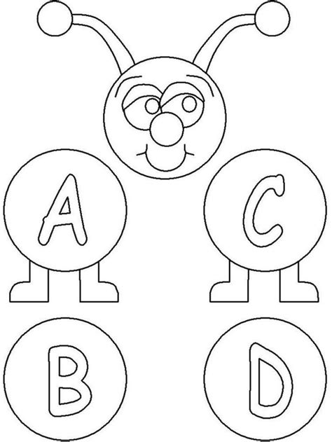 Printable Abc Coloring Pages For Kids Abc Coloring Pages Abc