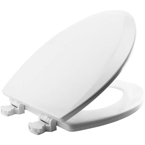 Bemis Lift Off Elongated Closed Front Toilet Seat In Cotton White