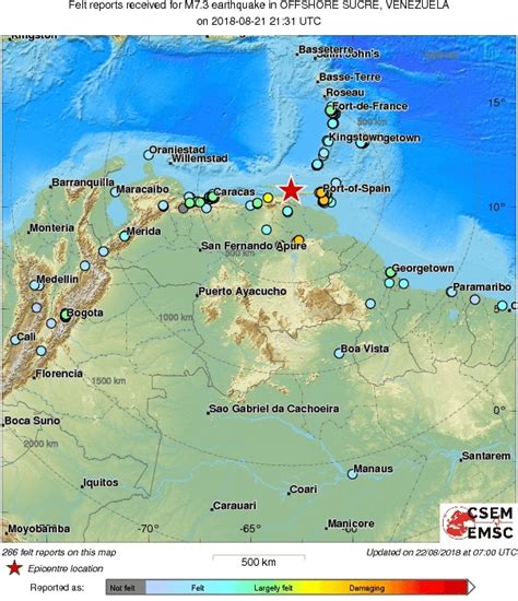 New Massive Earthquakes And Volcanic Eruptions Around The World M7 3 Quake In Venezuela M6 6