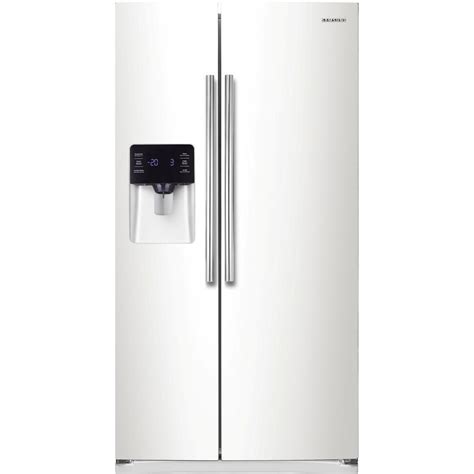 Samsung 245 Cu Ft Side By Side Refrigerator In White Rs25h5111ww