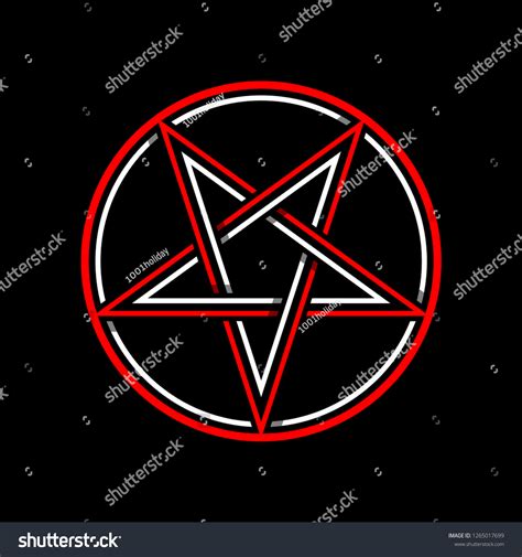 Pentagram Isolated Vector Occultism Symbol Star Vector De Stock Libre