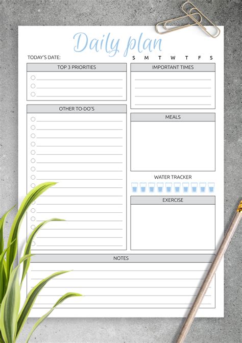 Free Printable Daily To Do List Template Card Template