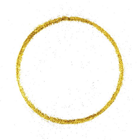Gold Glitter Circle Round Background 