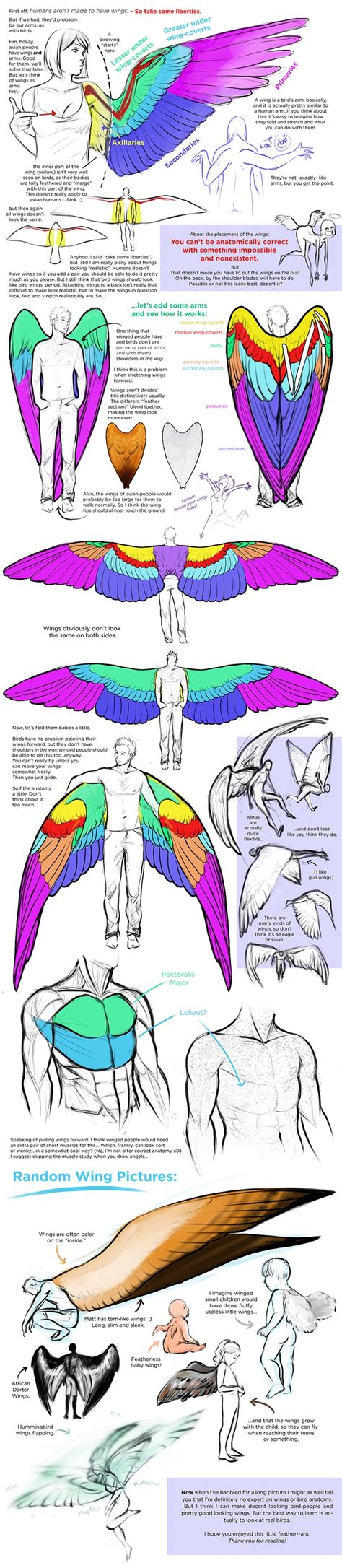 Comic Art Reference Winged People